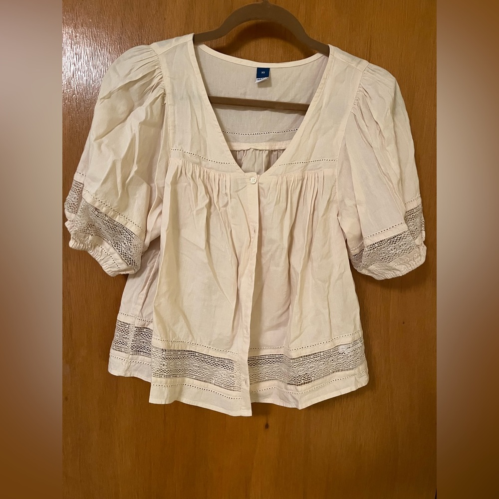 rip fit linen blouse button down